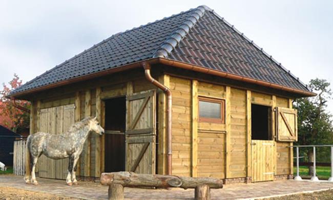 Overkapping paardenweide - Weidestallen