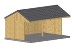 Weidestal 7,0 x 3,5 m zadeldak