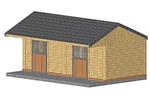 Extra sterke gesloten weidestal 7,0 x 3,5 m