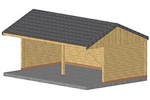 Extra sterke open weidestal 7,0 x 3,5 m